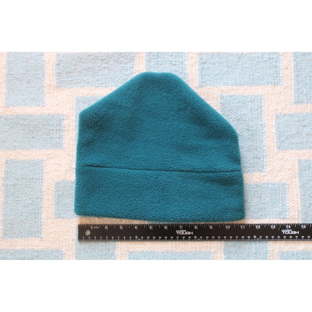 Vtg EMS OS Teal Polartec Fleece Beanie Hat Winter Warm Gorpcore Skull Cap